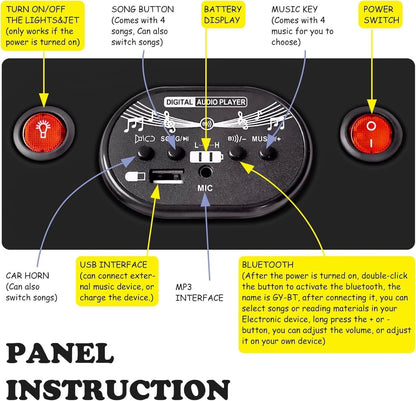 SkylineExtend 12V Swing/Wiggle Electric Ride-On Go Kart Car for Kids Ages 3+